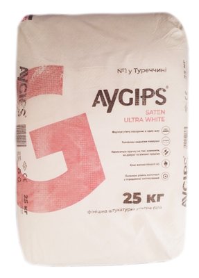 Шпаклівка AYGips Saten Ultra White (25кг) 939124134 фото