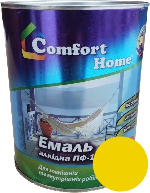 Емаль Comfort Home (2,8кг) жовта SN022ch49 фото