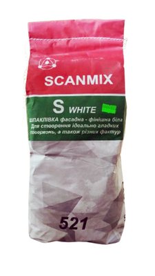 Шпаклівка фінішна Scanmix S біла 521 (5кг) 733211749 фото