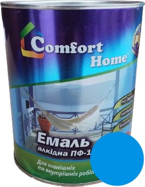 Емаль Comfort Home (2,8кг) яскраво-блакитна SN022ch63 фото