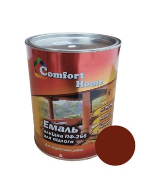 Эмаль ПФ-266 Comfort Home (0,9кг) красно-коричневая SN022ch6143 фото