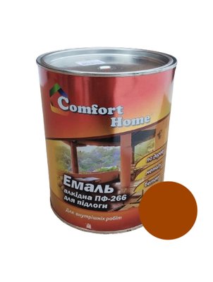 Емаль ПФ-266 Comfort Home (0,9кг) жовто-коричнева SN022ch5042 фото