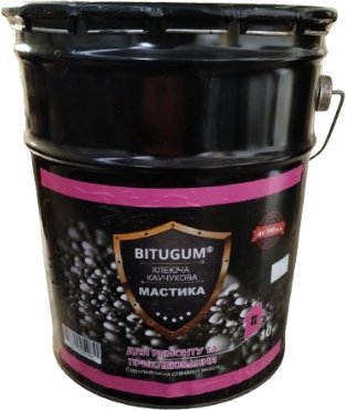 Мастика битумно-каучуковая для фундаментов Bitugum (10кг) BM000001 фото