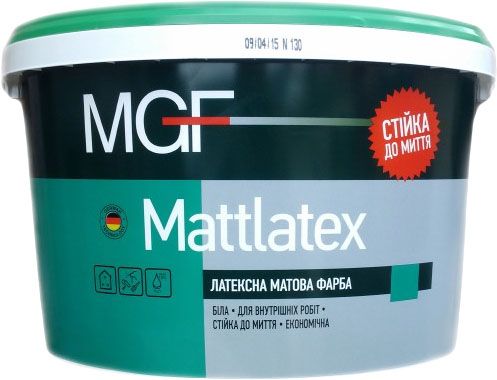 Краска MGF Mattlatex (10л) 761610810 фото