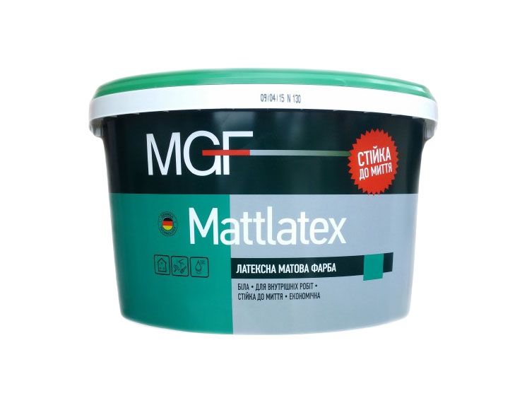 Фарба MGF Mattlatex (1л) 701356599 фото