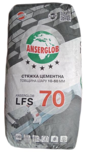 Стяжка для підлоги Anserglob LFS 70 (25кг) SN02427 фото