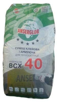 Суміш армуюча Anserglob BCX-40 (25кг) 115416028 фото